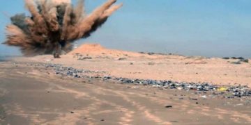 تفجير كدس عتاد بداخله صواريخ كاتيوشا في صحراء الثرثار