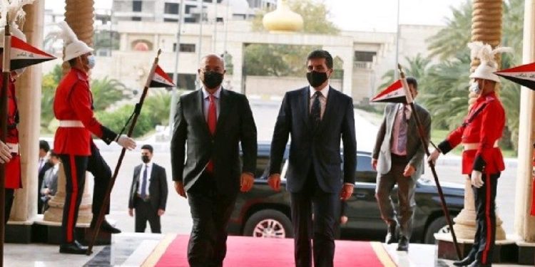 بيان من رئاسة الجمهورية بعد لقاء صالح ببارزاني