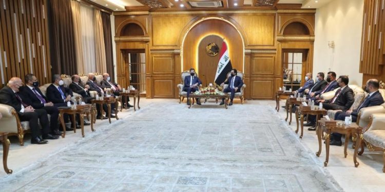 الحلبوسي يستقبل بارزاني