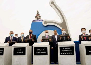 الكاظمي يضع حجر الاساس لمشروع ميناء الفاو الكبير