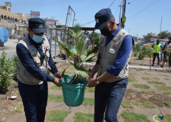 الشرطة المجتمعية تطلق حملة ( يلّه_نزرعها ) في بغداد