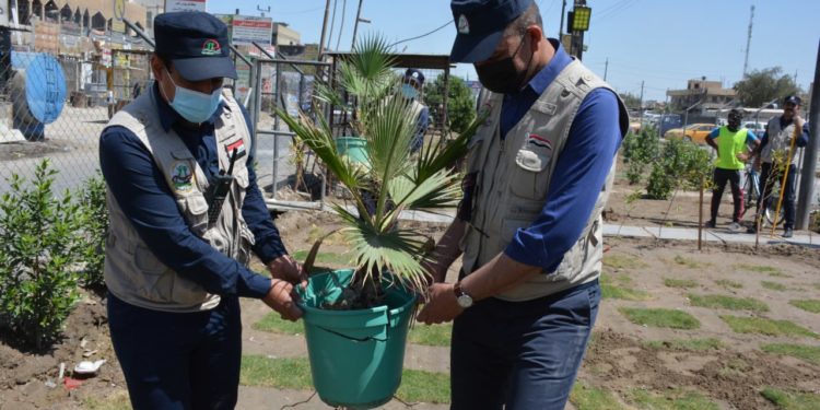 الشرطة المجتمعية تطلق حملة ( يلّه_نزرعها ) في بغداد