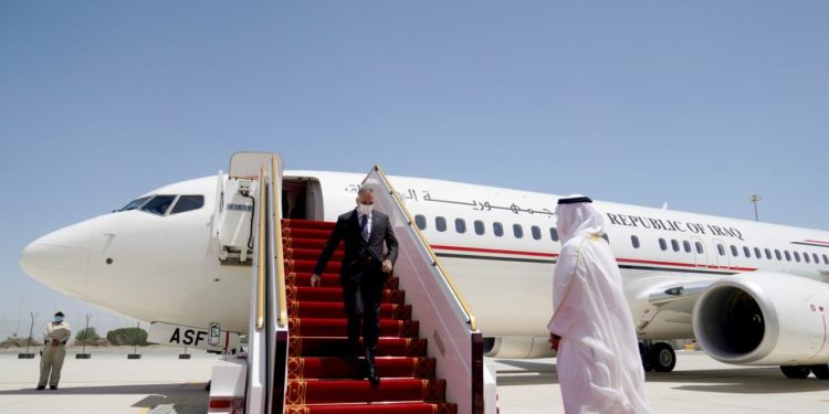 مصطفى الكاظمي يصل الى الامارات