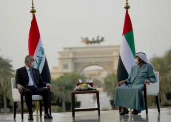 اجتماع الكاظمي مع رئيس مجلس الوزراء الإماراتي محمد بن راشد آل مكتوم