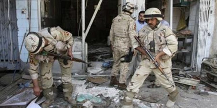 استشهاد وجرح خمسة جنود بانفجار عبوة ناسفة بديالى