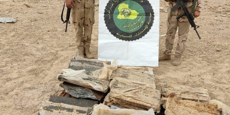 القوات الامنية تضبط عدداً من العبوات الناسفة في الكرمة بالانبار