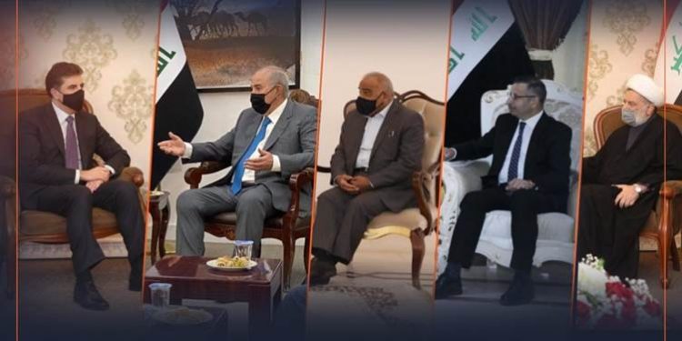 رئيس إقليم كردستان يجتمع مع قادة أحزاب ومسؤولين في بغداد