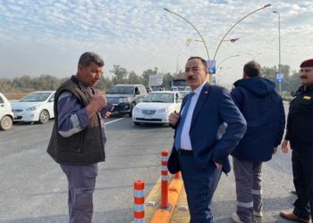 اعادة فتح جسر القيارة جنوب الموصل بعد اعادة اعماره