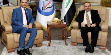 وزير العدل يبحث مع السفير المصري توسيع مذكرة التفاهم الموقعة بين الطرفين