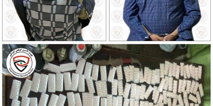 الأمن الوطني يطيح بعصابة مخدرات في بابل – ” أكثر من 7 الاف حبة مخدرة وأدوات تعاطي الكريستال’ “