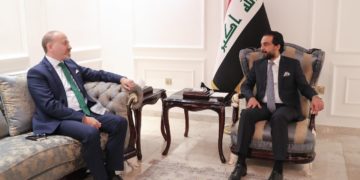 الحلبوسي يؤكد أهمية الدعم الدولي للعراق