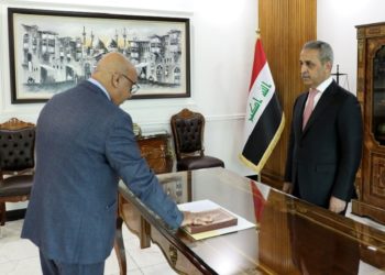 رئيس محكمة استئناف الانبار يؤدي اليمين القانونية