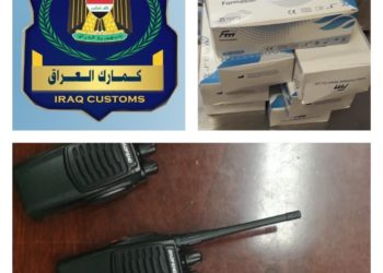 ضبط مواد لفحص كورونا واجهزة اتصال بحوزة مسافر اجنبي بمطار البصرة