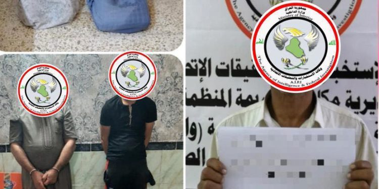 القبض على خمسة متهمين يتاجرون ببيع المواد المخدرة من خلال عمليتين منفصلتين في محافظتي واسط و النجف