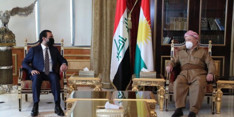 الحلبوسي يلتقي مسعود برزاني في اربيل