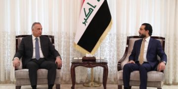 لقاء يجمع الكاظمي و الحلبوسي للبحث في ملف الانتخابات و حوادث اغتيال الناشطين