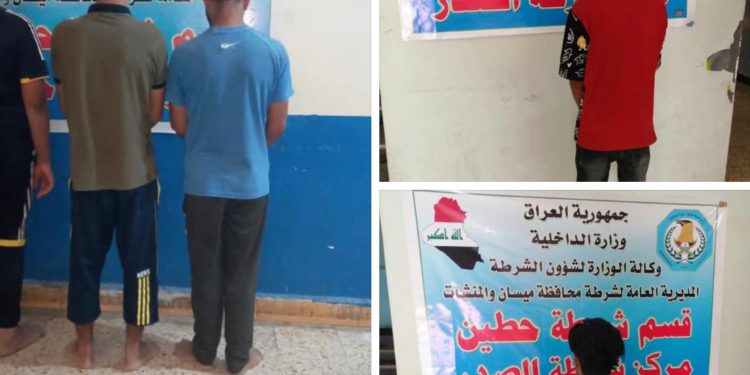 شرطة ميسان تلقي القبض على (26) متهماً خلال الاسبوع الماضي