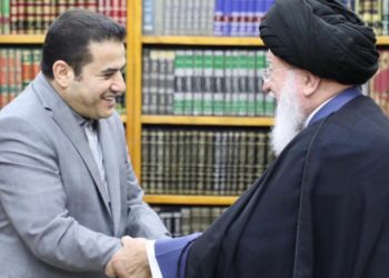 الاعرجي والسيد حسين الصدر يبحثان التطورات السياسية والحوار الوطني