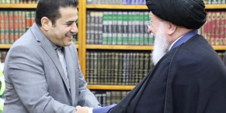 الاعرجي والسيد حسين الصدر يبحثان التطورات السياسية والحوار الوطني