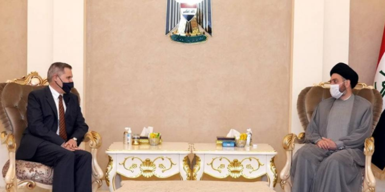 خلال لقائه السفير الامريكي .. الحكيم يؤكد اهمية تطوير العلاقات الثنائية بين “العراق والولايات المتحدة”