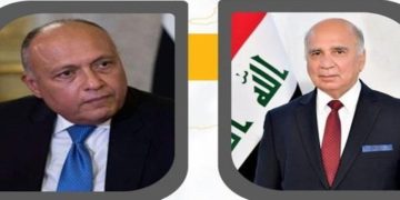 وزير الخارجية يجري اتصالا مع نظيره المصري ويشيد بمساعي مصر لوقف اطلاق النار في غزة