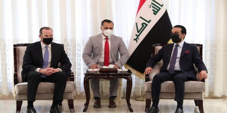 الوفد الامريكي يؤكد للحلبوسي دعم واشنطن لبغداد