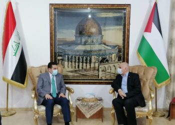 الأعرجي يقوم بزيارة السفارة الفلسطينية في بغداد