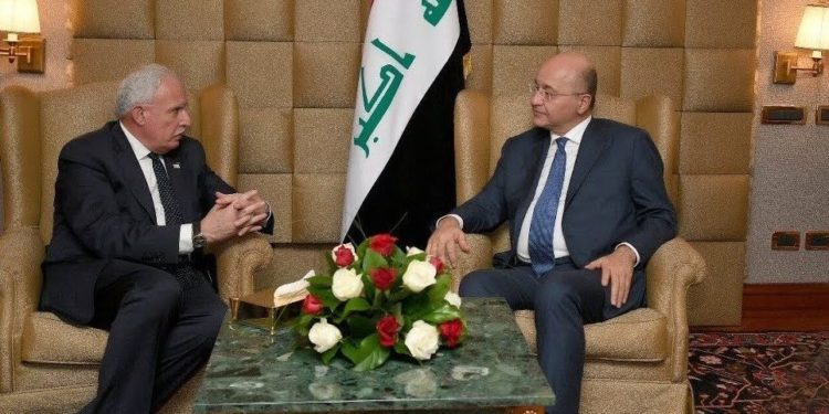 رئيس الجمهورية يستقبل وزير الخارجية الفلسطيني