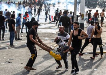 مفوضية حقوق الانسان ,, ترصد (عدد الشهداء والجرحى ) وتدعو الى محاسبة المسؤولين المقصرين بحماية التظاهرات