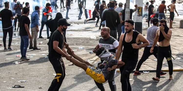 مفوضية حقوق الانسان ,, ترصد (عدد الشهداء والجرحى ) وتدعو الى محاسبة المسؤولين المقصرين بحماية التظاهرات