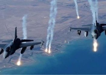 طيران التحالف الدولي ينفذ (ضربات جوية)  شمال غرب كركوك