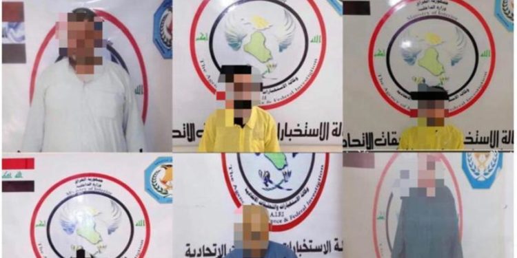 الإطاحة بـ (١٢) ارهابيا ينتمون لداعش في ديالى