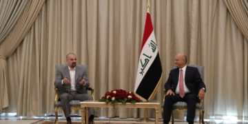 بافل طالبانى يلتقي برهم صالح في بغداد