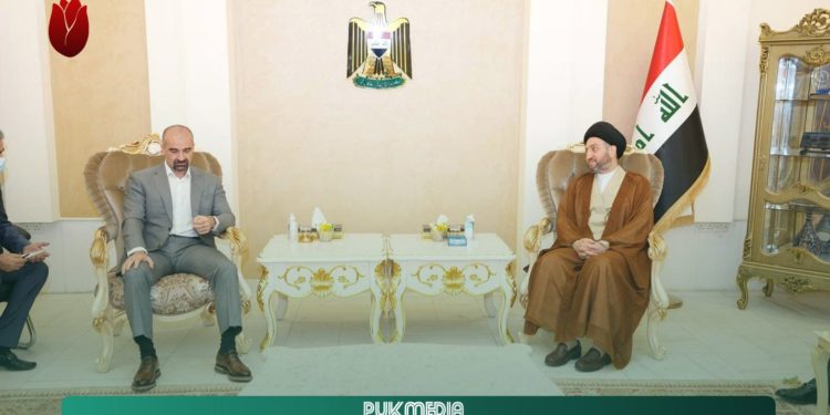 بافل طالباني مع الحكيم و مناقشة (آخر مستجدات الاوضاع السياسية) في العراق واقليم كردستان