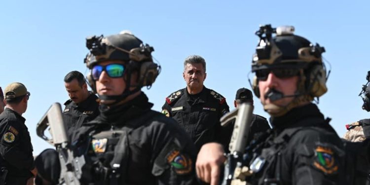 جهاز مكافحة الإرهاب خلال عمليات (الأرض السوداء) بقيادة الساعدي