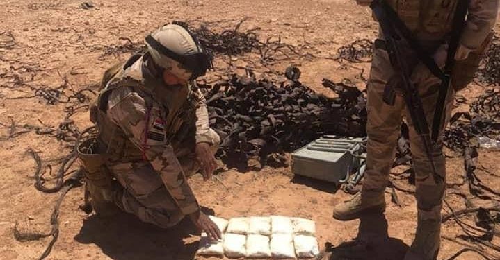 ضبط شحنة ضخمة من المخدرات مدفونة في الصحراء (صور)