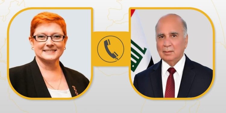 العراق واستراليا يؤكدان “ضرورة” خفض التوتر في المنطقة