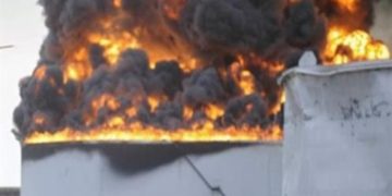 حريق كبير في مصفاة نفط جنوب طهران