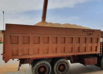 ضبط 6 عجلات محملة بـ 189 طنا من الحنطة المهربة في صلاح الدين