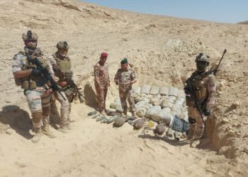 ضبط (هاونات وصواريخ وعبوات) في قضاء بالأنبار