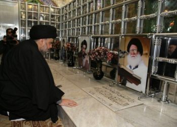مقتدى الصدر يرثي والده .. كل الخير مغتصب، وعراقك بالدم يختضب، وعم الفساد وبالإصلاح لا يرغب”.