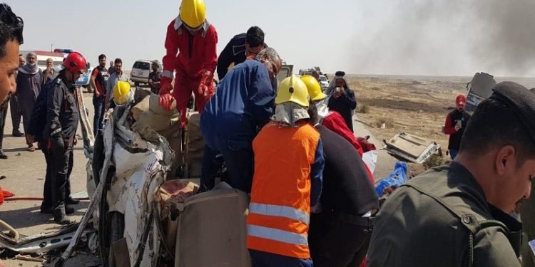 مصرع 14 شخص في حادث مروري