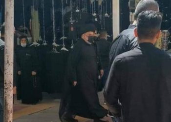 مقتدى الصدر يزور المرجع السيستاني + فيديو