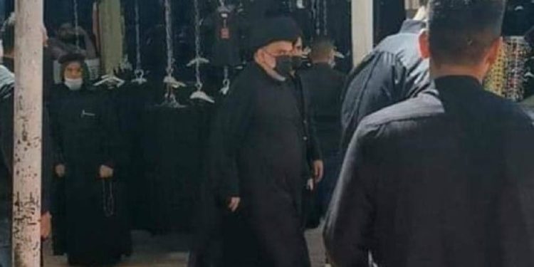 مقتدى الصدر يزور المرجع السيستاني + فيديو