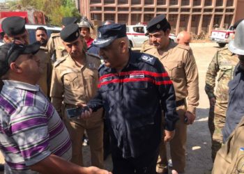 الدفاع المدني ينشر صور حريق الجامعة التكنلوجية