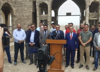 البدء بإعمار جامع النبي يونس ومحافظ نينوى يحذر ,, “الرقابة على كل المشاريع ستكون صارمة”