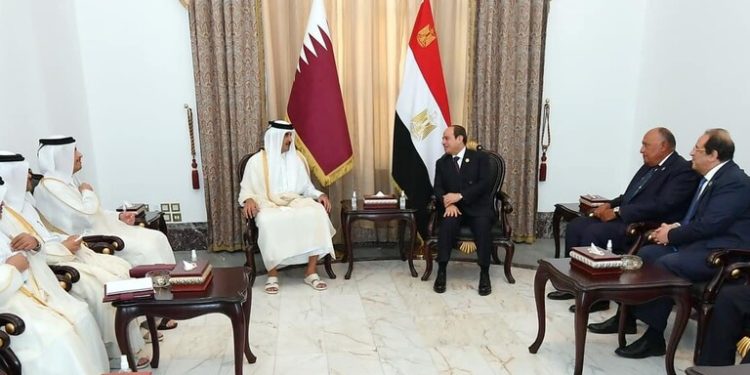 بيان قطري حول قمة (تميم و السيسي) في بغداد