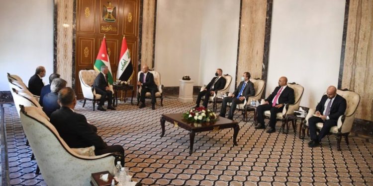 تفاصيل اللقاء الذي جمع الرئيس العراقي والعاهل الأردني + (صور)