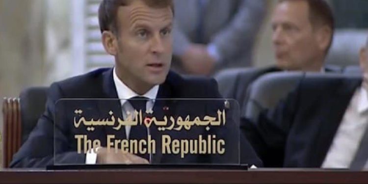 ماكرون .. مؤتمر بغداد يبين الشراكات وتحقيق السلام في المنطقة