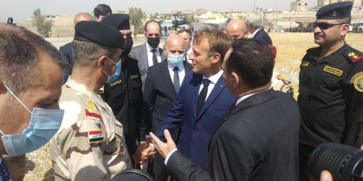ماكرون يصل الى الموصل